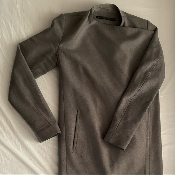 Grey AllSaints Wool coat - Picture 1 of 4